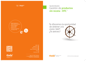 Gesti&oacute;n de productos sin receta OTC