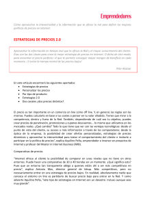estrategias de precios 2.0 - Cámara de Comercio de Sevilla
