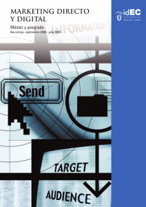 marketing directo y digital - Barcelona School of Management