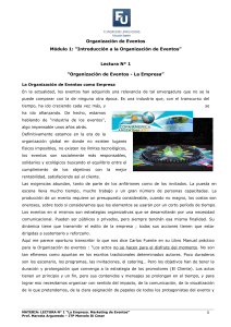 Organización de Evento - Relaciones Públicas e Institucionales de