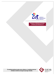 Programa de Marketing Orientado al Cliente para Directivos 2.0 El