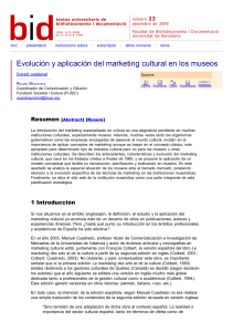 Evolución y aplicación del marketing cultural en los museos