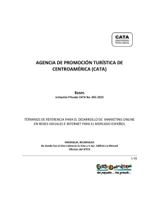 agencia de promoción turística de centroamérica (cata)
