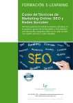curso de tecnicas de marketing online: seo y redes sociales