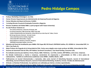 Pedro Hidalgo Campos - FEN Alumni