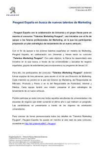 Lanzamiento nuevo servicio Peugeot Luna R&aacute;pida