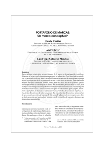 PORTAFOLIO DE MARCAS: Un marco conceptual*
