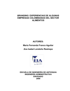 BRANDING: EXPERIENCIAS DE ALGUNAS EMPRESAS