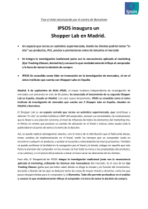IPSOS inaugura un Shopper Lab en Madrid.