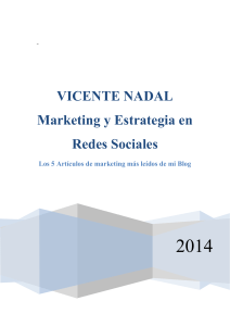VICENTE NADAL Marketing y Estrategia en Redes Sociales