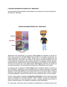 5. MATRIZ EXPANSIÓN DE PRODUCTOS