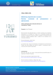 Marketing experiencial y turismo. Nuevas corrientes de