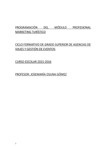 PROGRAMACIÓN DEL MÓDULO PROFESIONAL MARKETING