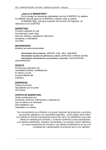 ¿Qué es el MARKETING? Es el manejo de relaciones redituables