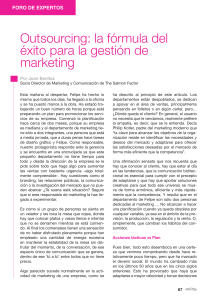 Outsourcing: la fórmula del éxito para la gestión de marketing
