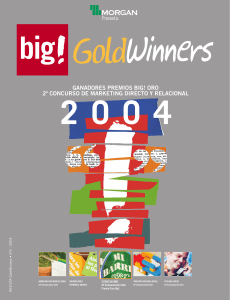 GANADORES PREMIOS BIG! ORO 2º CONCURSO DE