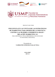 influencia en las ventas de las estrategias de marketing para