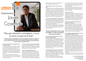 Entrevistamos a - Urban Marketing
