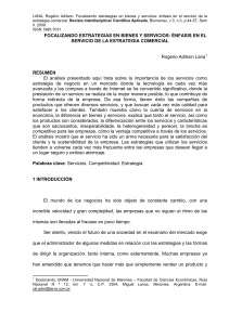 focalizando estrategias en bienes y servicios énfasis en el servicio