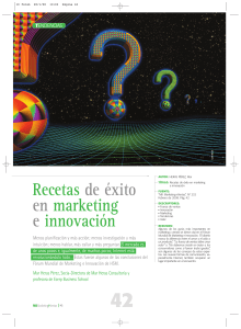 Recetas de éxito en marketing e innovación