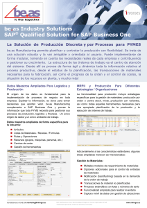be.as Industry Solutions SAP® Qualified Solution for SAP