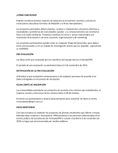 ¿CÓMO PARTICIPAR? Podrán inscribirse jóvenes mayores de