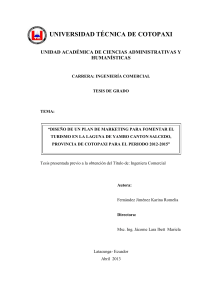 Diseño de un Plan de Marketing para fomentar el