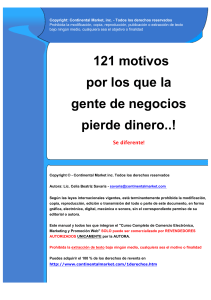 121 motivos por los que la gente de negocios pierde dinero