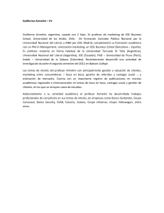 Guillermo Armelini – CV Guillermo Armelini, argentino, casado con