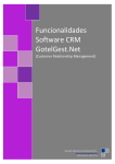 Funcionalidades Software CRM GotelGest.Net