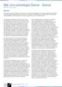 RSE: Una estrategia Ganar - Ganar - Publicaciones Cientificas de la