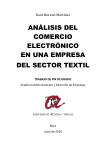 análisis del comercio electrónico en una empresa del sector textil