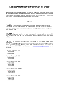 bases de la promoci&oacute;n - Bienvenidos al Blog de Panasonic