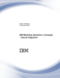 IBM Marketing Operations y Campaign Guía de integración