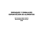 EMPAQUES Y EMBALAJES EXPORTACION DE ALIMENTOS