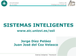SISTEMAS INTELIGENTES - Centro de Inteligencia Artificial