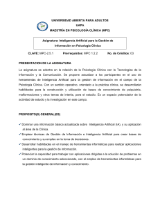 Inteligencia artificial para la gestión de información en Psicología