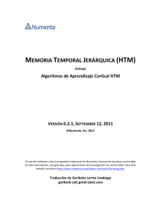 memoria temporal jerárquica (htm)