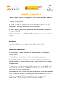 relación de ponentes - Plataforma Afectados de ELA