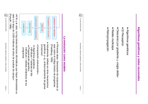 A lg o ritm o s g e n é tic o s y re d e s n e u ro n a le s Alg o ritm