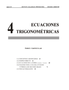 Ecuaciones trigonometricas - Matemáticas en el IES Valle del Oja