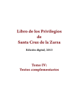 Libro de los Privilegios de Santa Cruz de la Zarza