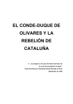El Conde-Duque Olivares y la rebelión de Cataluña