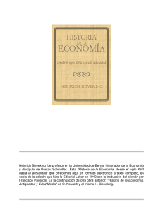 Sieveking, Heinrich - Historia de la economía