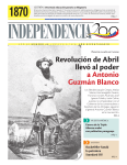 Revolución de Abril llevó al poder a Antonio Guzmán Blanco