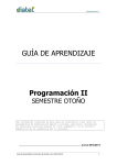 GUÍA DE APRENDIZAJE Programación II