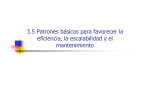 3.5 Patrones básicos para favorecer la eficiencia, la