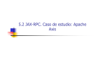 5.2 JAX-RPC. Caso de estudio: Apache Axis