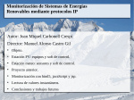 Monitorización de Sistemas de Energías Renovables mediante