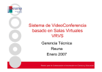 Sistema de VideoConferencia basado en Salas Virtuales VRVS